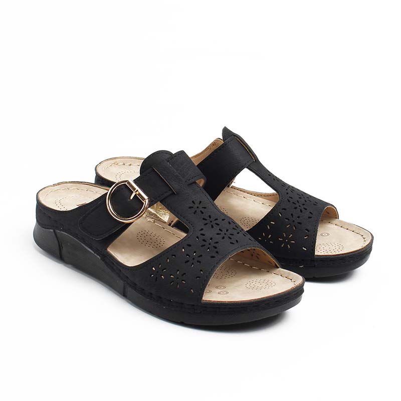 Chaussures Femme Sandales, Couleur Noir / F023-51 / MINIA