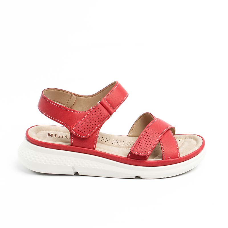 Chaussures Femme Sandales, Couleur Rouge / F026-73 / MINIA