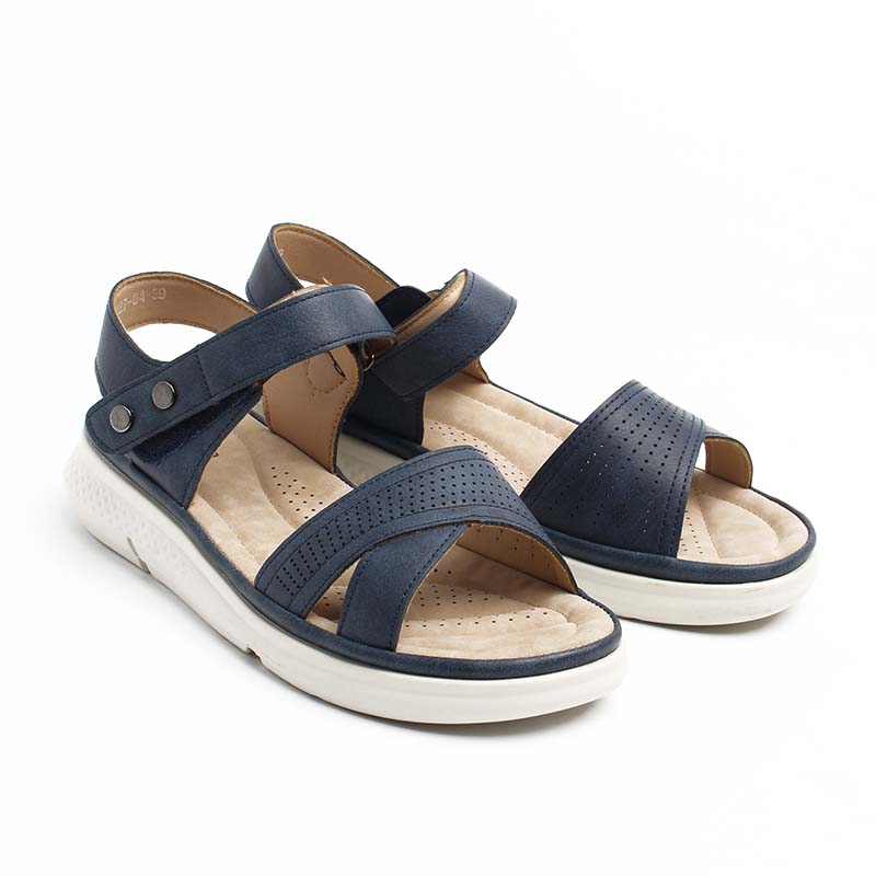 Chaussures Femme Sandales, Couleur Bleu Marine / F027-84 / MINIA