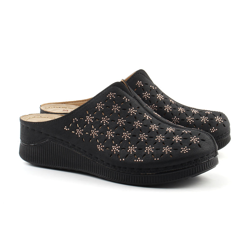 Chaussures Femme Sandales, Couleur Noir / F035-51 / MINIA
