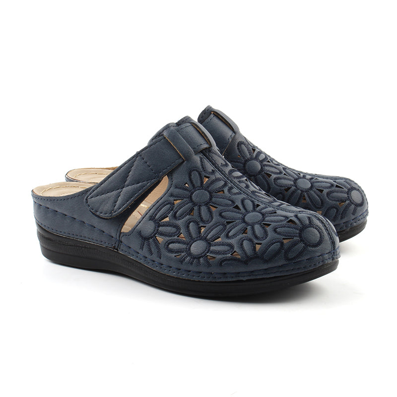 Chaussures Femme Sandales, Couleur Bleu Marine / F036-84 / MINIA