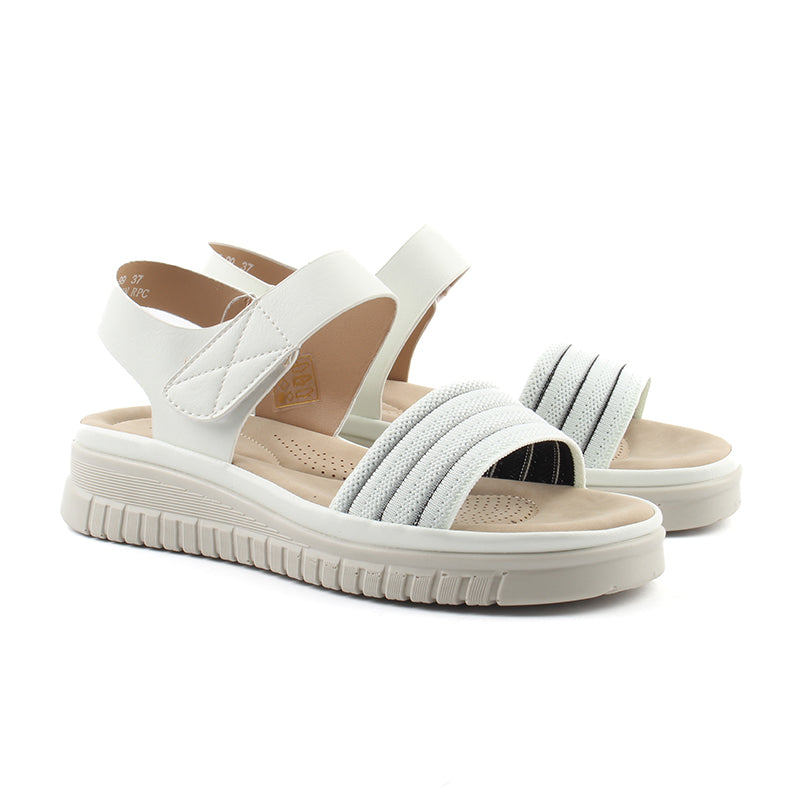 Chaussures Femme Sandales, Couleur Blanc / F037-99 / MINIA