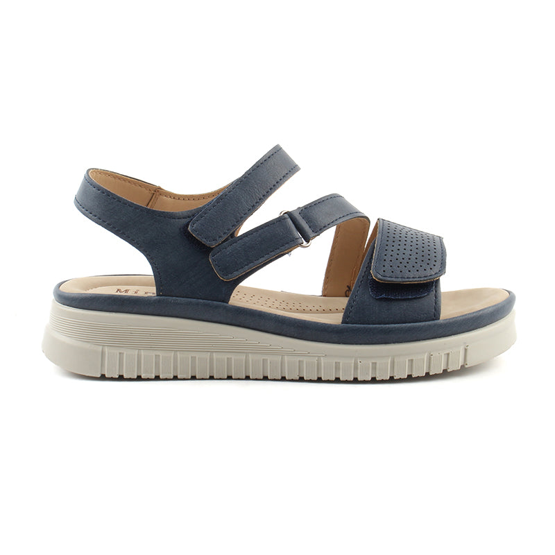 Chaussures Femme Sandales, Couleur Bleu Marine / F039-84 / MINIA