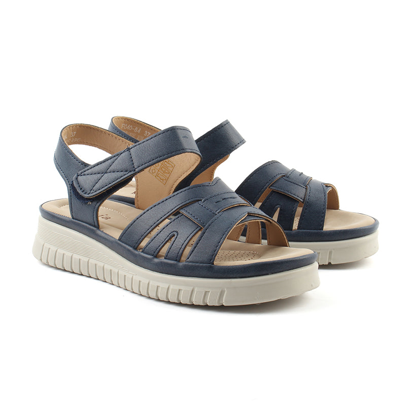 Chaussures Femme Sandales, Couleur Bleu Marine / F040-84 / MINIA