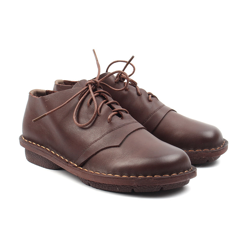 Chaussures Femme Derbies en Cuir, Couleur Brun / G0017-62 / BEL CHOU'S