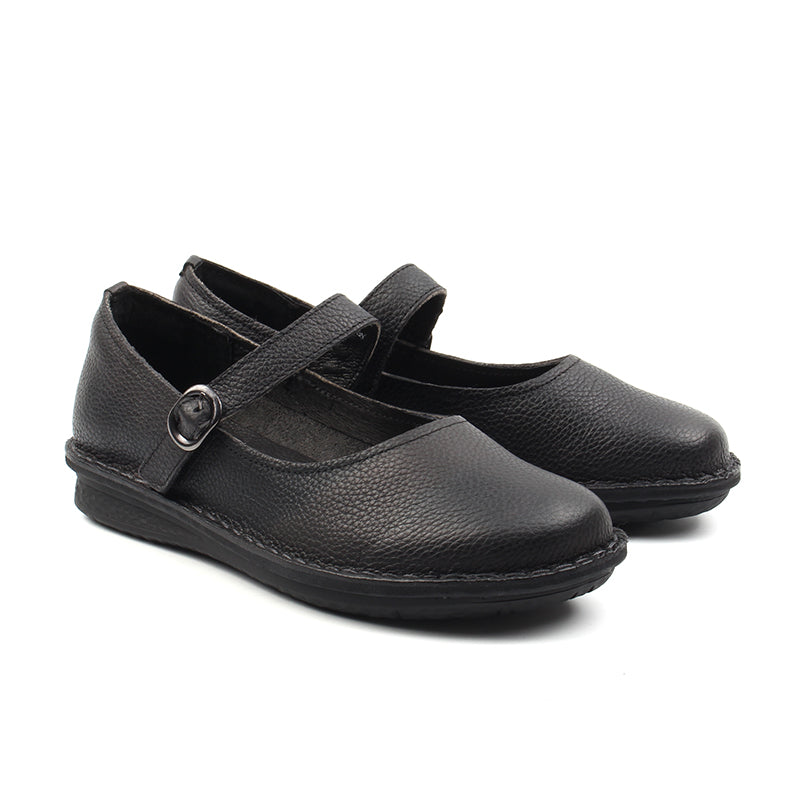 Chaussures Femme Ballerines en Cuir, Couleur Noir / G0019-51 / BEL CHOU'S