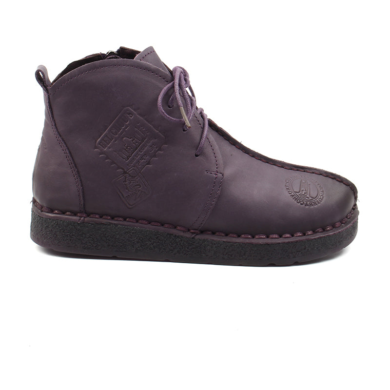 Chaussures Femme Bottines en Cuir, Couleur Violet / G029-70 / BEL CHOU'S