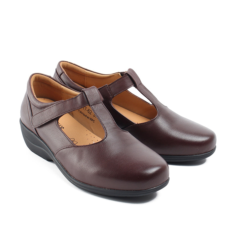 Chaussures Femme Escarpins en Cuir, Couleur Marron / H017-62 / BEL CHOU'S