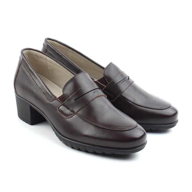 Chaussures Femme Escarpins en Cuir, Couleur Marron / H032-62 / BEL CHOU'S