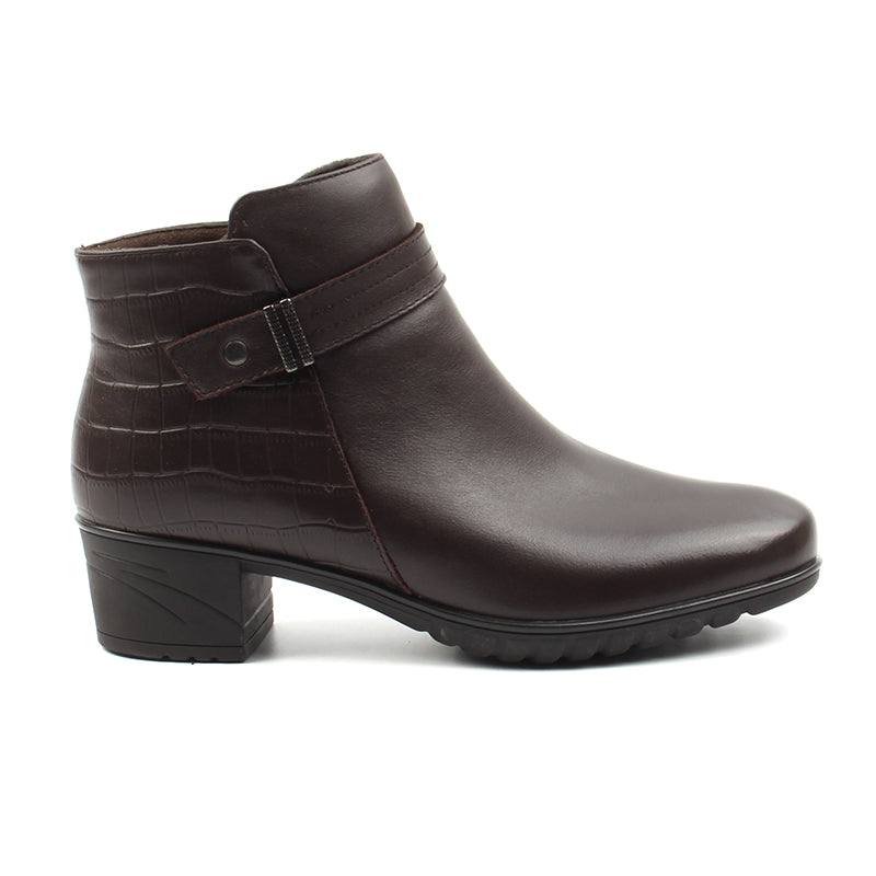 Chaussures Femme Bottines en Cuir, Couleur Brun / H122-62 / BEL CHOU'S