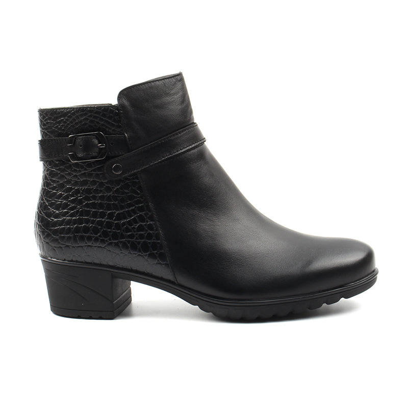 Chaussures Femme Bottines en Cuir, Couleur Noir / H123-51 / BEL CHOU'S