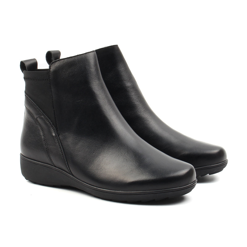 Chaussures Femme Bottines en Cuir, Couleur Noir / H125-51 / BEL CHOU'S