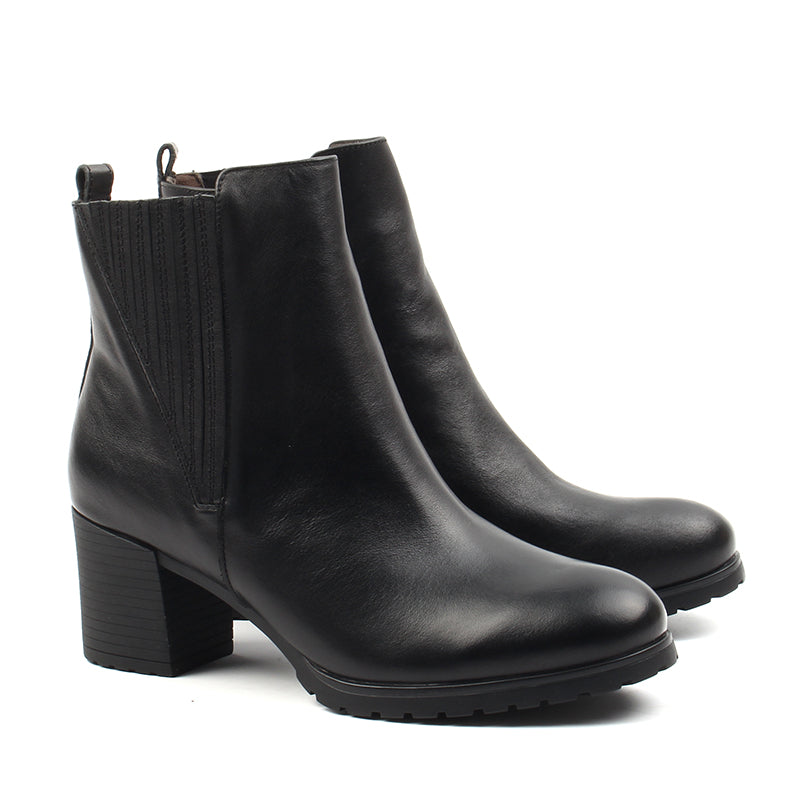 Chaussures Femme Bottines en Cuir, Couleur Noir / H126-51 / BEL CHOU'S