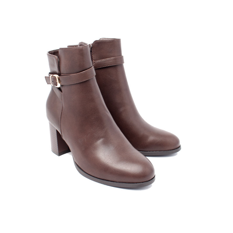 Chaussures Femme Bottines, Couleur Marron / J117-62 / MINIA