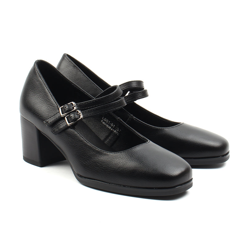 Chaussures Femme Mary Jane, Couleur Noir / L051-51 / MINIA