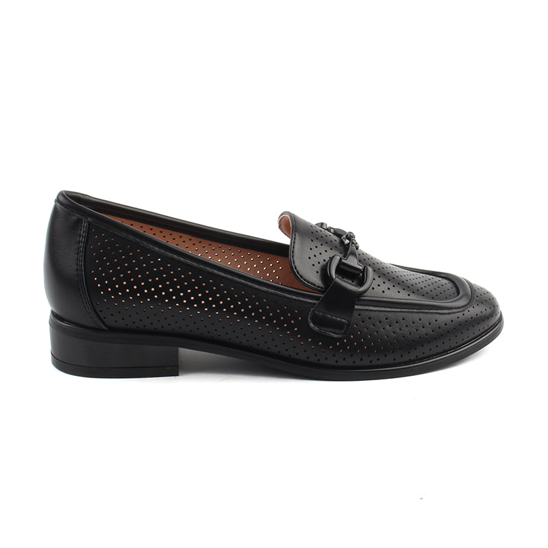 Chaussures Femme Mocassins, Couleur Noir / L056-51 / MINIA