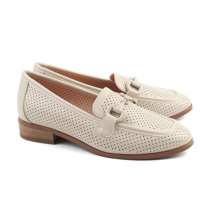 Chaussures Femme Mocassins, Couleur Beige / L056-65 / MINIA