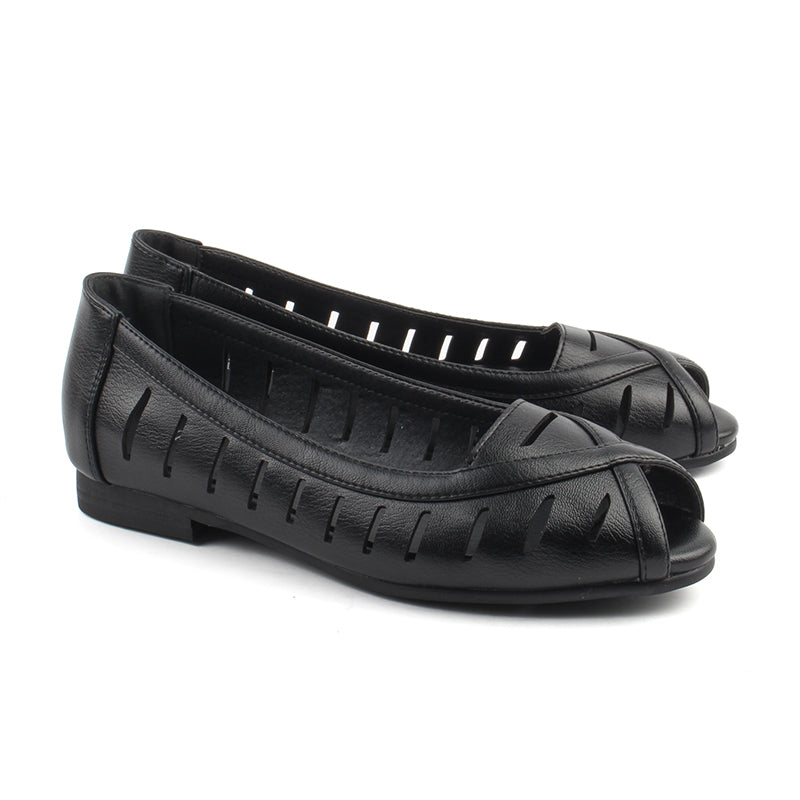 Chaussures Femme Ballerines, Couleur Noir / L058-51 / MINIA