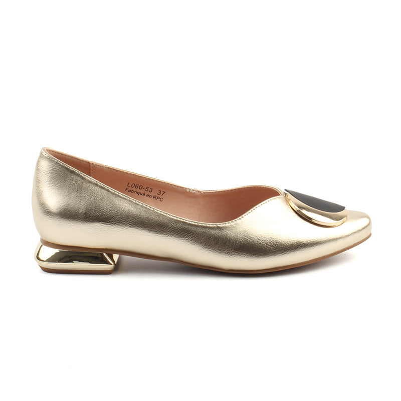Chaussures Femme Ballerines, Couleur Or / L060-53 / MINIA