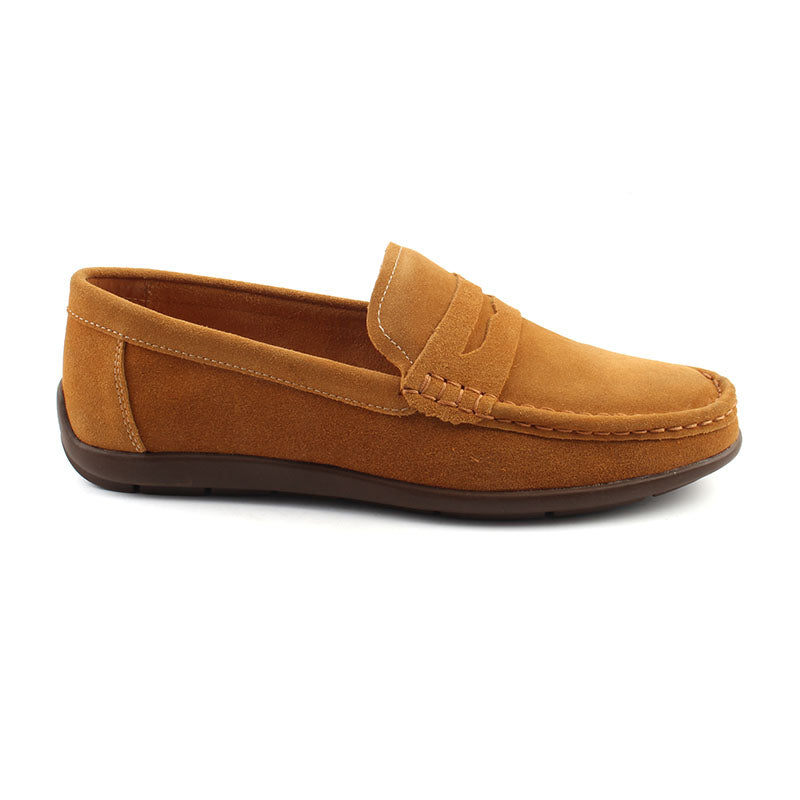 Chaussures Homme Mocassins & Drivers en Cuir, Couleur Camel / M013-66 / BEL CHOU'S