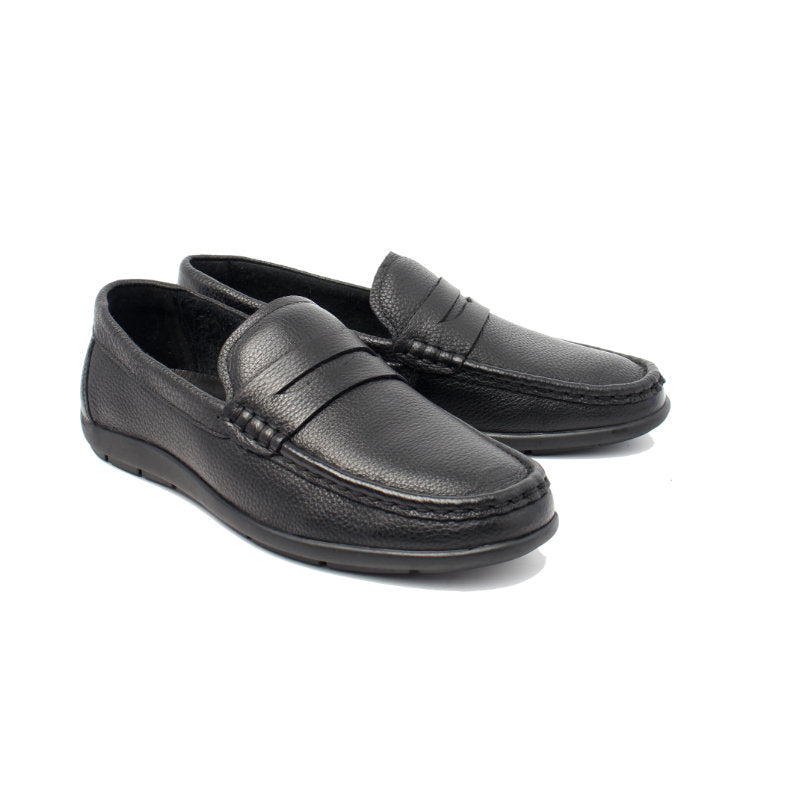 Chaussures Homme Mocassins & Drivers en Cuir, Couleur Noir / M011-51 / BEL CHOU'S