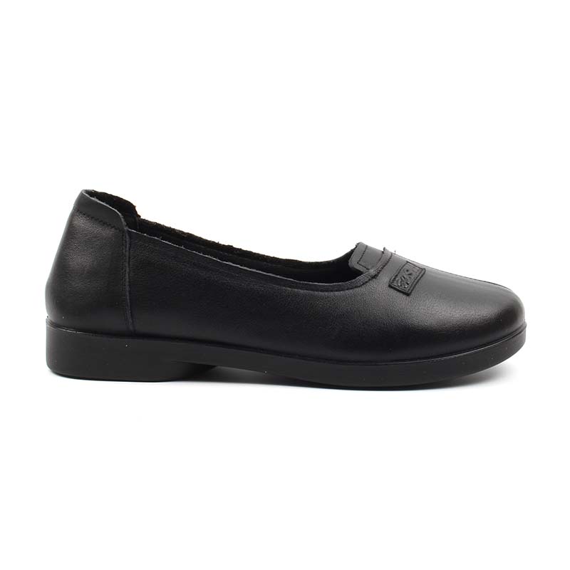 Chaussures Femme Ballerines en Cuir, Couleur Noir / N022-51 / BEL CHOU'S
