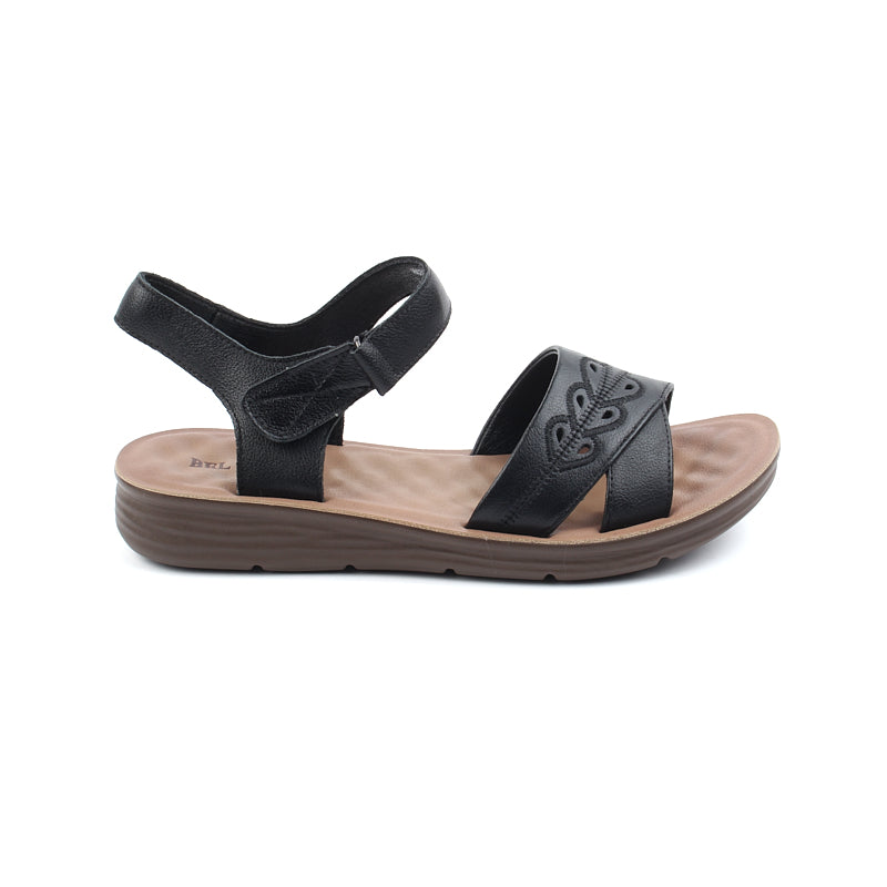 Chaussures Femme Sandales en Cuir, Couleur Noir / N031-51 / BEL CHOU'S