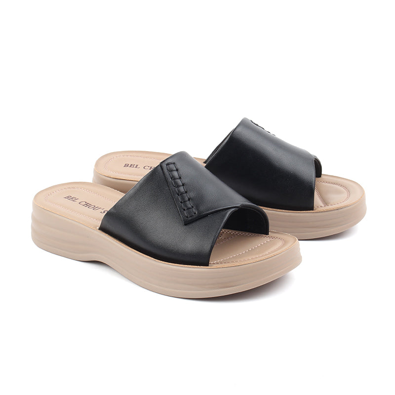 Chaussures Femme Sandales en Cuir, Couleur Noir / N032-51 / BEL CHOU'S