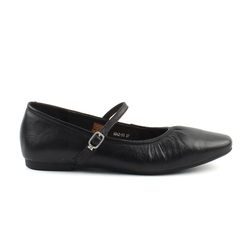Chaussures Femme Derbies en Cuir, Couleur Noir / N042-51 / BEL CHOU'S