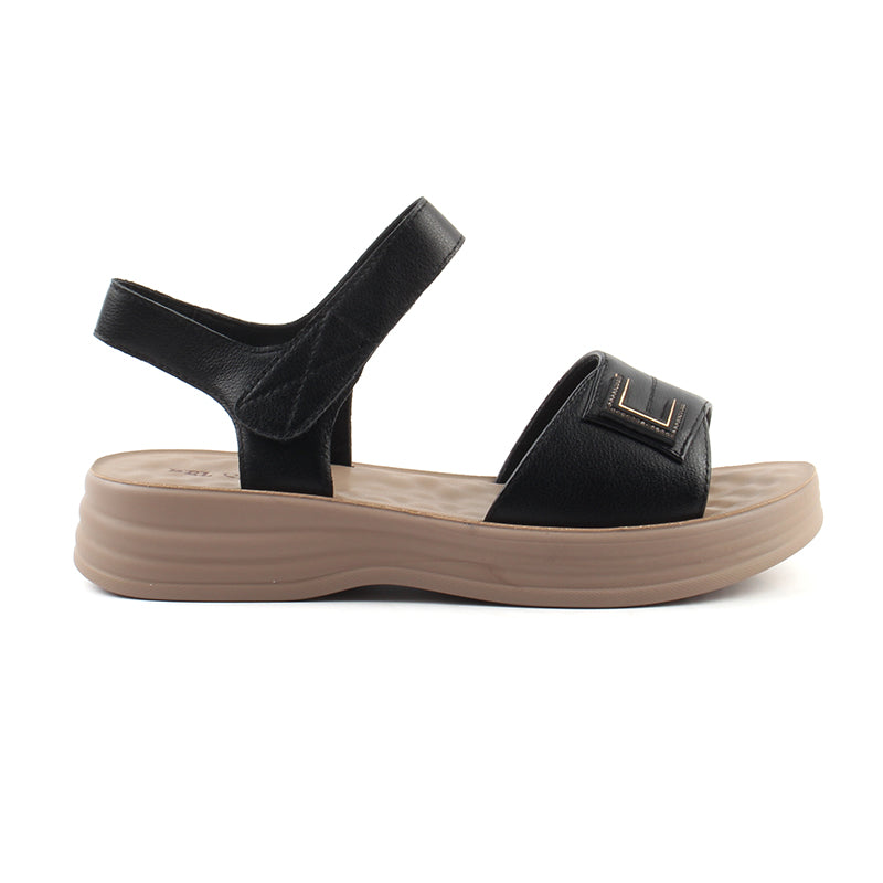 Chaussures Femme Sandales en Cuir, Couleur Noir / N044-51 / BEL CHOU'S