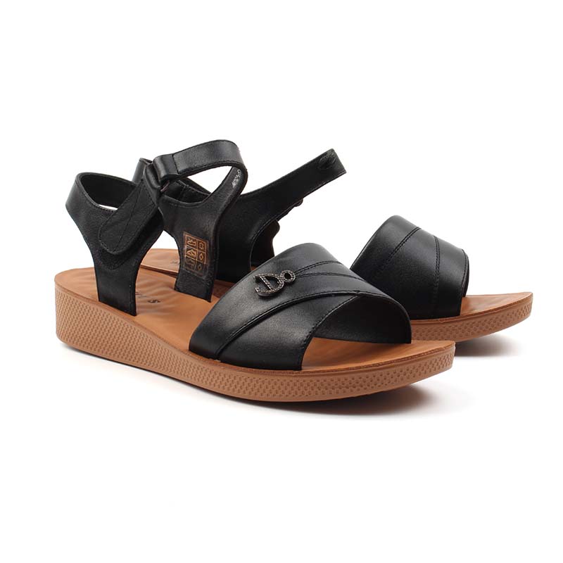 Chaussures Femme Sandales en Cuir, Couleur Noir / N052-51 / BEL CHOU'S