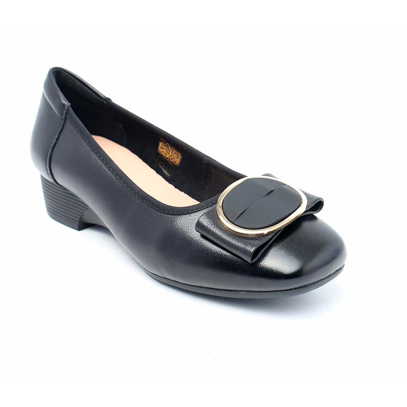 Chaussures Femme Ballerines en Cuir, Couleur Noir / N061-51 / BEL CHOU'S