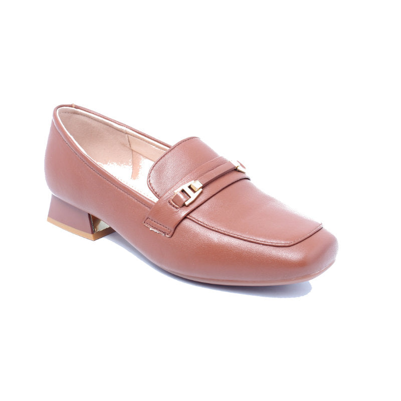Chaussures Femme Ballerines en Cuir, Couleur Marron / N062-62 / BEL CHOU'S