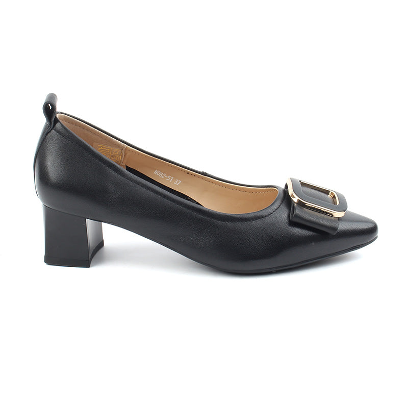 Chaussures Femme Ballerines en Cuir, Couleur Noir / N082-51 / BEL CHOU'S