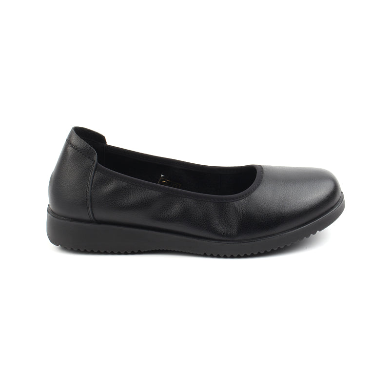 Chaussures Femme Ballerines en Cuir, Couleur Noir / N083-51 / BEL CHOU'S
