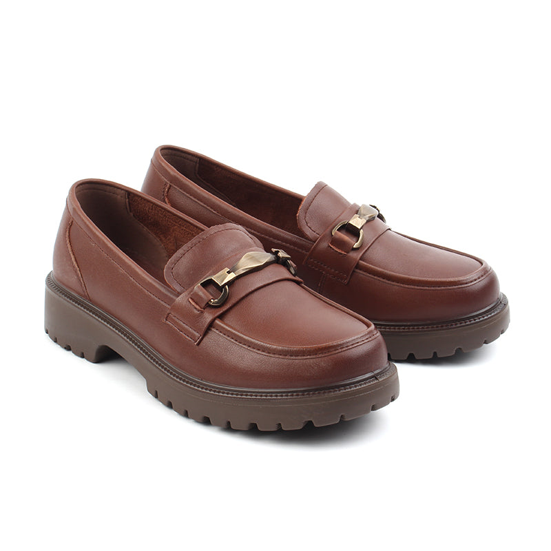 Chaussures Femme Mocassins en Cuir, Couleur Marron / N085-62 / BEL CHOU'S