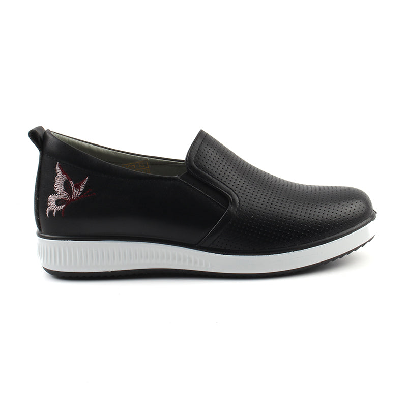 Chaussures Femme Sneakers en Cuir, Couleur Noir / N090-51 / BEL CHOU'S