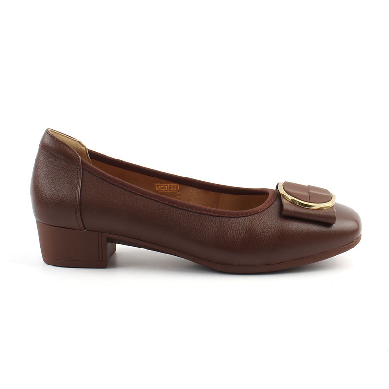 Chaussures Femme Derbies en Cuir, Couleur Café / N092-62 / BEL CHOU'S