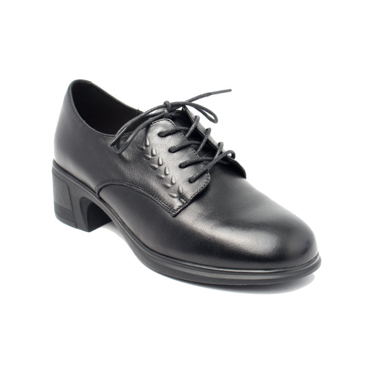 Chaussures Femme Derbies en Cuir, Couleur Noir / N064-51 / BEL CHOU'S