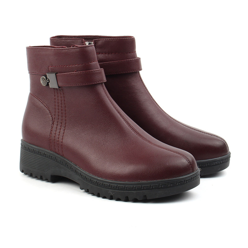 Chaussures Femme Bottines en Cuir, Couleur Bordeaux / N112-73 / BEL CHOU'S