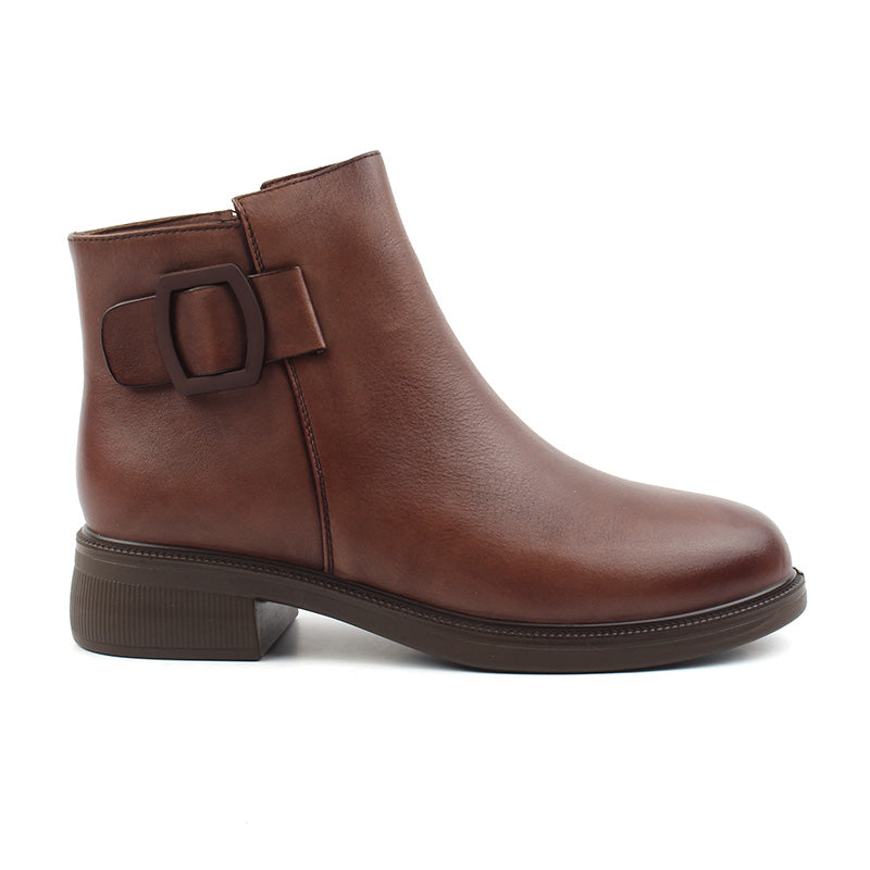 Chaussures Femme Bottines en Cuir, Couleur Marron / N116-62 / BEL CHOU'S