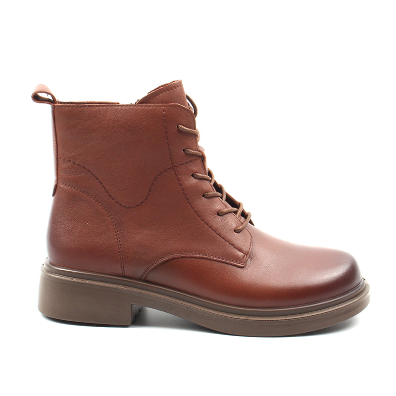 Chaussures Femme Bottines en Cuir, Couleur Marron / N120-62 / BEL CHOU'S