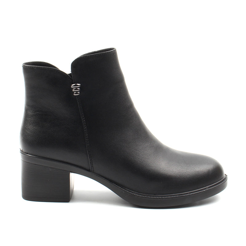 Chaussures Femme Bottines en Cuir, Couleur Noir / N121-51 / BEL CHOU'S