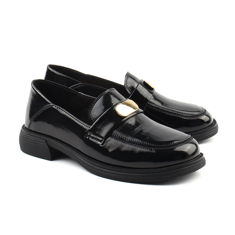 Chaussures Femme Mocassins en Cuir, Couleur Noir / N087-51 / BEL CHOU'S