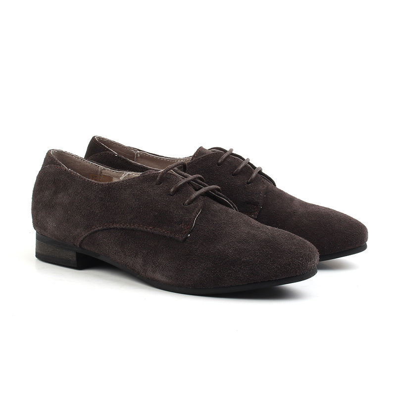 Chaussures Femme Derbies en Cuir, Couleur Marron / P008-63 / BEL CHOU'S