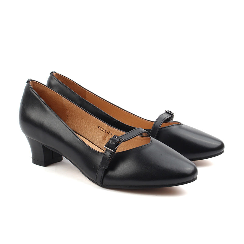 Chaussures Femme Escarpins en Cuir, Couleur Noir / P051-51 / BEL CHOU'S