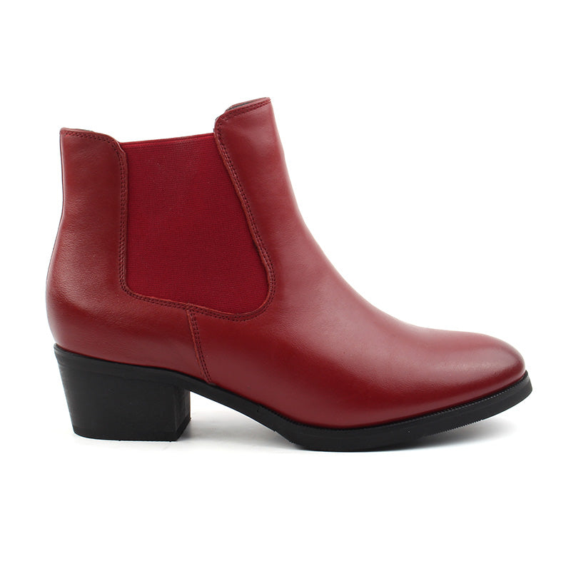 Chaussures Femme Bottines en Cuir, Couleur Rouge / P113-73 / BEL CHOU'S
