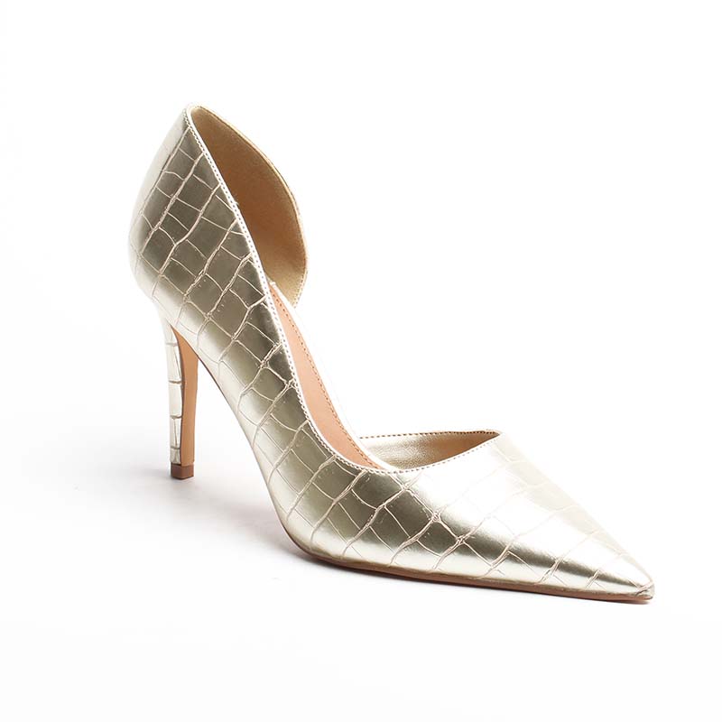 Chaussures Femme Escarpins, Couleur Or / V050-53 / MINIA