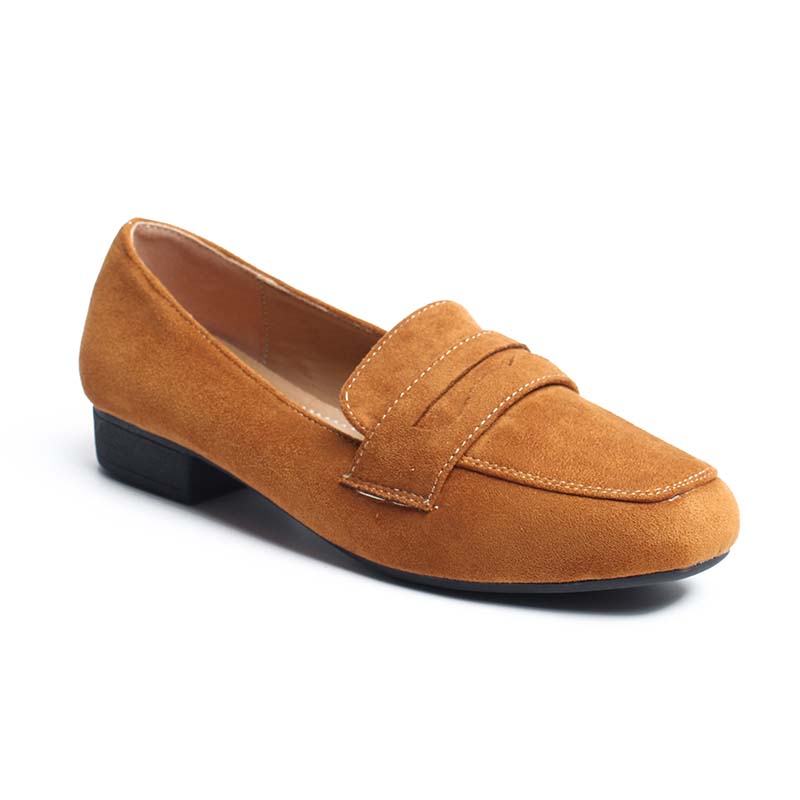 Chaussures Femme Mocassins, Couleur Camel / V059-66 / MINIA