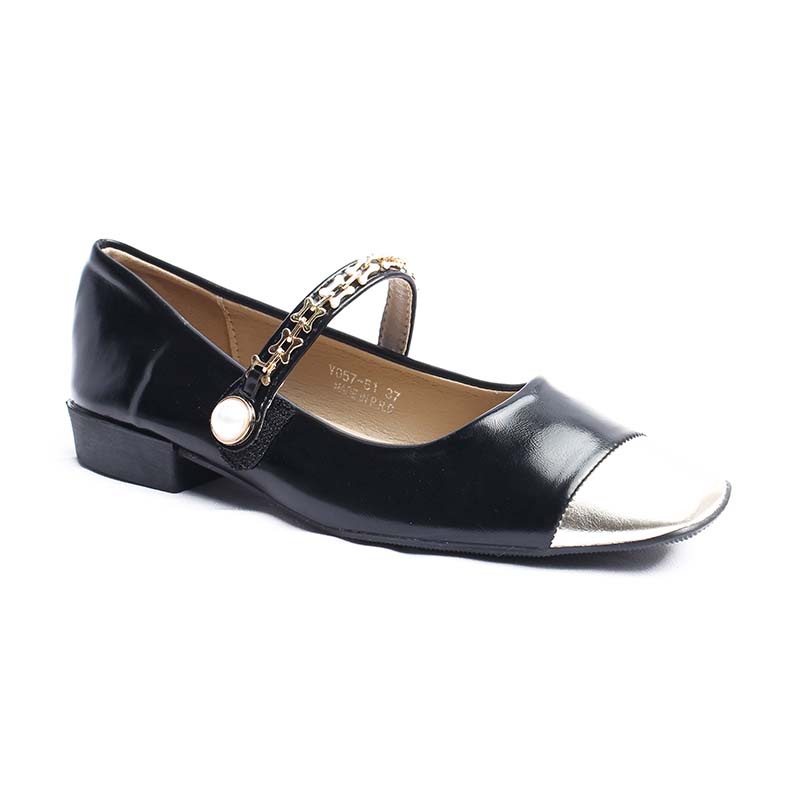 Chaussures Femme Ballerines, Couleur Noir / V057-51 / MINIA